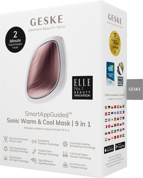 Ультразвукова маска тепло та холод GESKE Sonic Warm&Cool Mask 9в1 starlight HB0099 фото