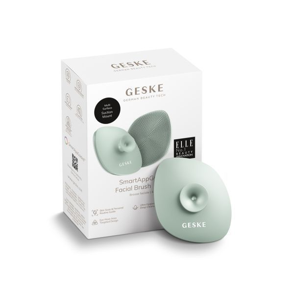 Щітка для обличчя GESKE Facial Brush 4в1 з тримачем green HB0063 фото