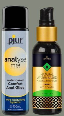 Набір лубрикантів pjur analyse me! Comfort water glide 100 мл + Sensuva Natural Water-Based Apple Candy (57мл) LB983 фото