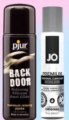 Набір лубрикантів pjur backdoor anal Relaxing jojoba silicone 30 мл + System JO PREMIUM ORIGINAL (30 мл) LB682 фото