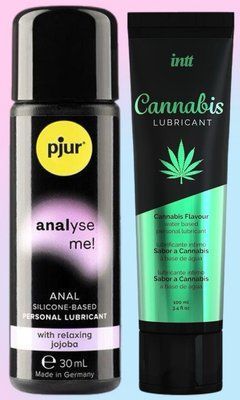 Набір лубрикантів pjur analyse me! Relaxing jojoba silicone 30 мл + Intt Cannabis (100 мл) LB632 фото