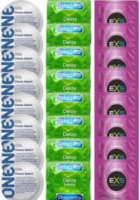 Набір 24 шт ONE Classic Select + Delay Infinity + EXS EXTRA SAFE SOS7440 фото