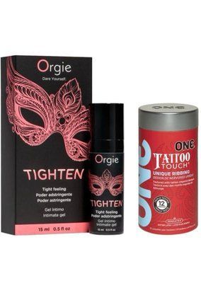 Гель для сужения Orgie &ndash; Tighten (15 мл)+ ONE Tattoo Touch Pack &ndash; 12 шт SOS6728 фото