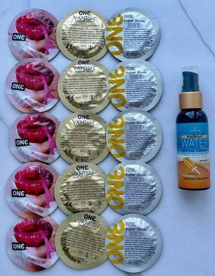 Набір 15 шт ONE Vanish, Super Studs, Flavor Waves + Sensuva Natural WaterBased Orange Creamsicle (57мл) SOS3876 фото