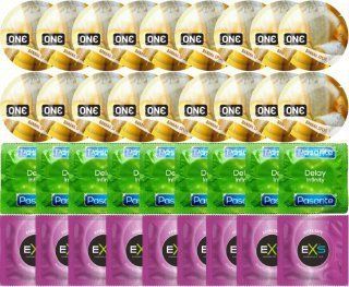 Набор 36 шт ONE Banana Split + Pasante Delay Infinity + EXS EXTRA SAFE SOS7628 фото