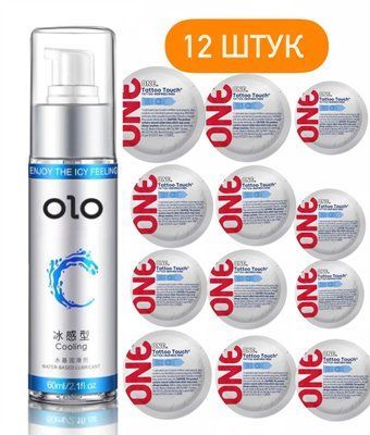 ONE Tattoo Touch 12 шт и OLO Охлаждающий Лубрикант (60 мл) SOS530 фото