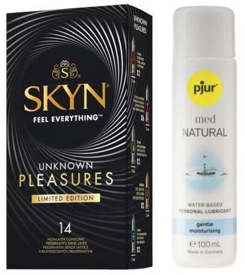 Набор Skyn ​​Unknown Pleasures 14 шт + pjur MED Natural Glide 100 мл SOS13395 фото