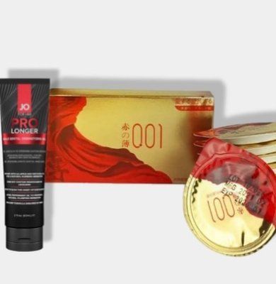 OLO Red Gold 10 шт + Пролонгатор System JO Prolonger Gel (60 мл) SOS5999 фото