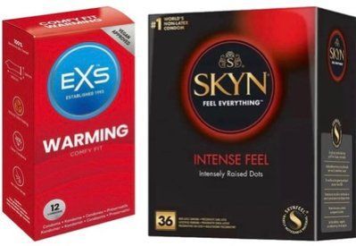 Набор с Skyn Intense feel 36 штук + EXS Warming, 12 шт SOS7877 фото