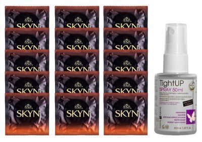 Комплект Skyn Warming 15 шт + Lovely Lovers TightUP Spray 50 мл SOS14497 фото