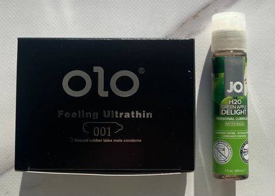 Комплект OLO Feeling Ultrathin 001 10 шт + Змазка System JO H2O &mdash; Green Apple (30 мл) SOS2176 фото