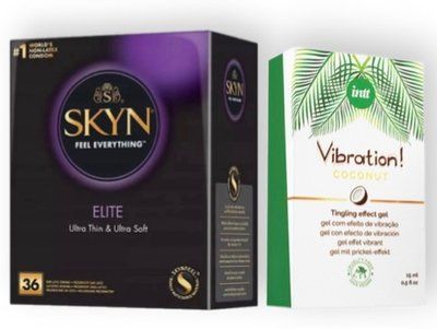 Skyn Elite 36 шт + Intt Vibration Coconut Vegan (15 мл) SOS7130 фото