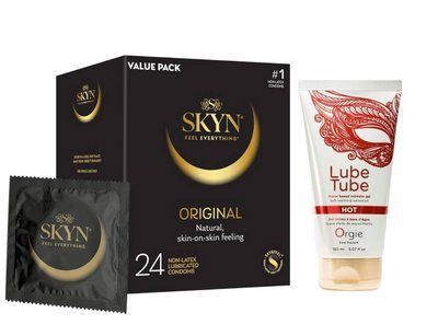 SKYN ORIGINAL, 24 шт та Лубрикант ORGIE LUBE TUBE HOT 150 ml SOS980 фото