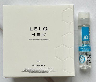 Комплект LELO HEX Original 36 шт + Лубрикант System JO H2O ORIGINAL (30 мл) SOS2976 фото