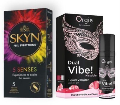 SKYN 5 Senses + Orgie Dual Vibe! Strawberry Gin & Tonic 15 мл SOS6979 фото