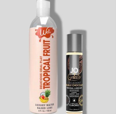 Wet Oral Play Tropical Explosion (118 мл) + JO GELATO Double Chocolate (30 мл) LB1034 фото