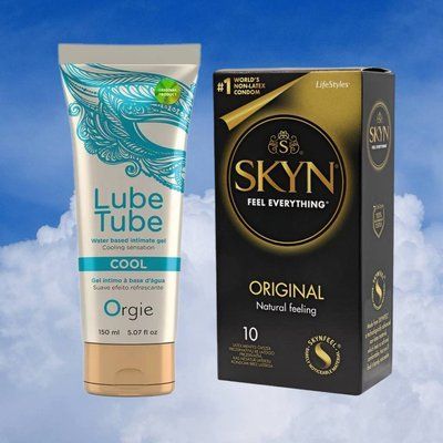 Набір SKYN Original 10 шт та Лубрикант LUBE TUBE COOL, 150 мл ORGIE SOS4375 фото