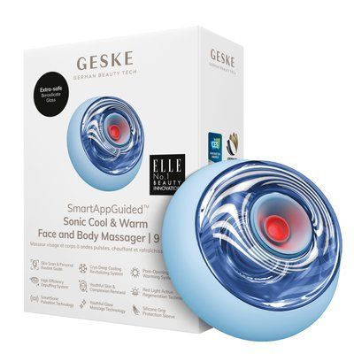 Масажер для обличчя та тіла GESKE Sonic Cool&Warm Face and Body Massager 9в1 aquamarine HB0274 фото