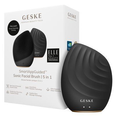 Електронна ультразвукова щітка для обличчя GESKE Sonic Facial Brush 5в1 gray HB0064 фото