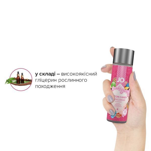 Лубрикант на водной основе System JO H2O - Candy Shop - Cotton Candy (60 мл) без сахара и парабенов SO2618 фото
