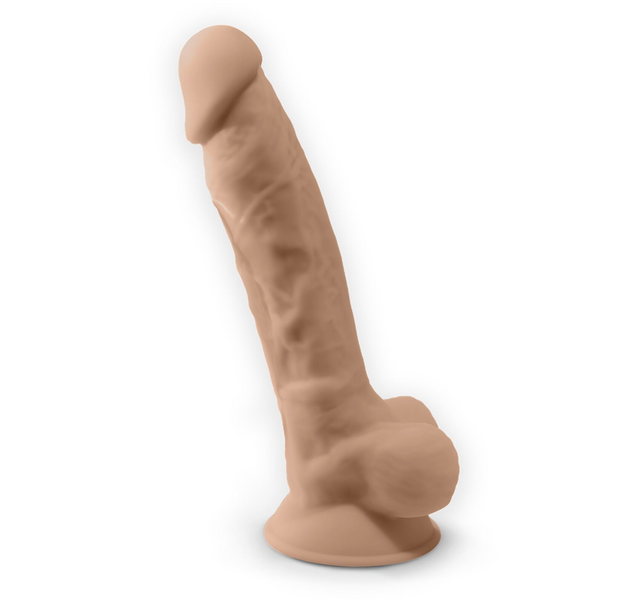 Фалоімітатор з вібрацією SilexD Vetus Vibro Flesh (MODEL 1 size 8in) + LRS, двошаровий, діам. 4,2 см SO8213 фото