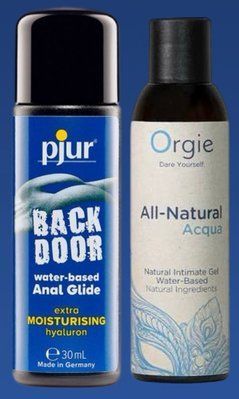 Набір лубрикантів pjur backdoor Comfort water glide 30 мл + ALL-NATURAL Acqua, 150 мл Orgie LB335 фото