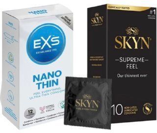 Набор с SKYN Supreme Feel (10 штук) + EXS NANO Thin 12 шт SOS8027 фото