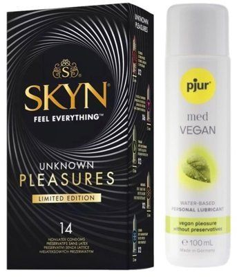Набор Skyn ​​Unknown Pleasures 14 шт + pjur MED Vegan Glide 100 мл SOS13396 фото
