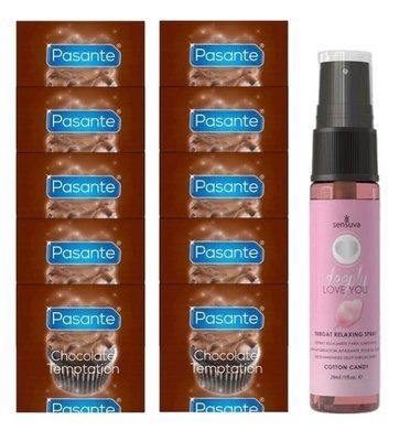 Pasante Chocolate Temptation 10 шт + Sensuva Deeply Love You Cotton Candy (29 мл) SOS13997 фото