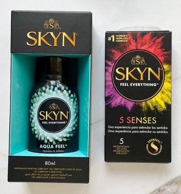 Набір Skyn 5 Senses + Лубрикант SKYN AQUA FEEL 80 мл SOS2077 фото
