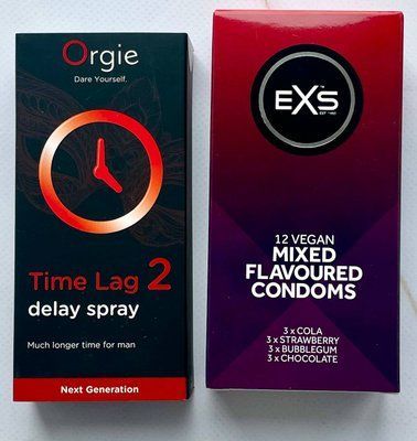 Комплект EXS Mixed Flavoured 12 шт - Orgie Time Lag 2 Delay Spray 10 ml SOS3627 фото