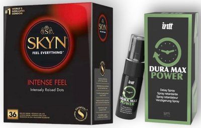 Набор из SKYN Intense Feel (36 шт) + Пролонгатор Intt Dura Max Power (12 мл) SOS8975 фото