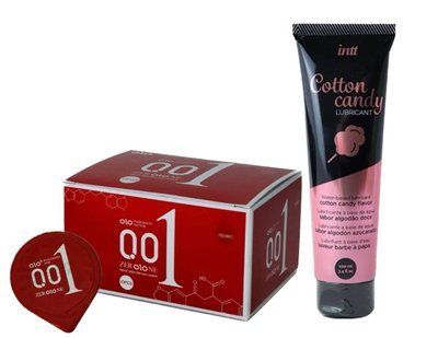 OLO Passionate Factor &mdash; 10 шт та Лубрикант Intt Cotton Candy &ndash; 100 мл SOS831 фото