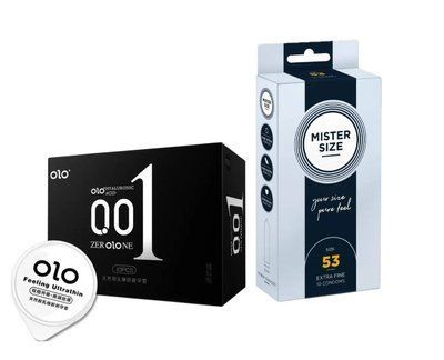 OLO Feeling Ultrathin &ndash; 10 шт та Mister Size - Pure Feel - 53 (10 шт) SOS981 фото