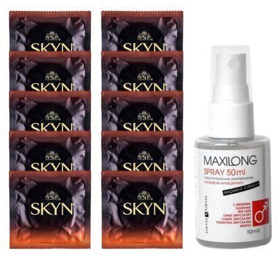 Комплект Skyn Warming 10 шт + Lovely Lovers MAXILONG Spray (50 мл) SOS14448 фото