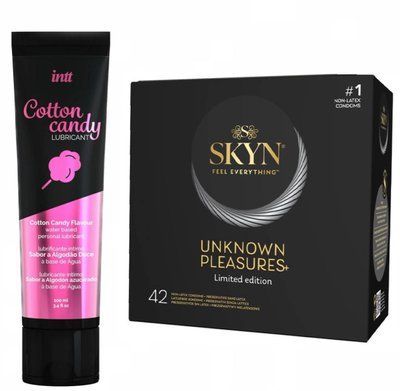 Набір : SKYN Unknown Pleasures+ 42 шт та Лубрикант Intt Cotton Candy 100 мл SOS231 фото