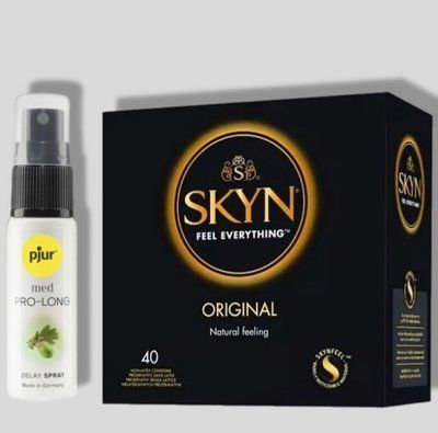 SKYN Original, 40 шт + Пролонгатор pjur MED Prolong Spray 20 мл SOS5243 фото