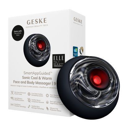 Масажер для обличчя та тіла GESKE Sonic Cool&Warm Face and Body Massager 9в1 black HB0275 фото