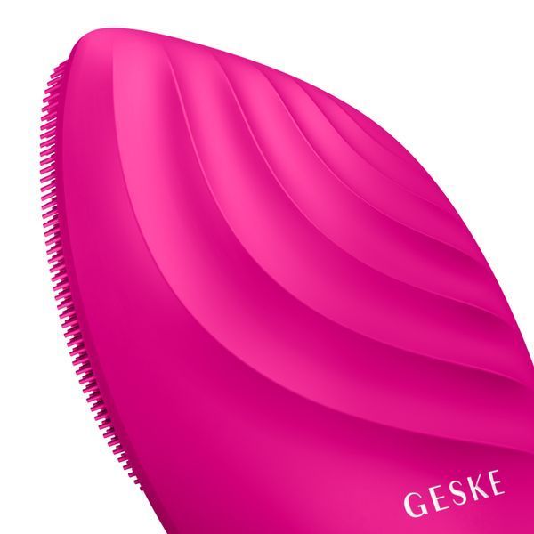 Електронна ультразвукова щітка для обличчя GESKE Sonic Facial Brush 5в1 magenta HB0065 фото