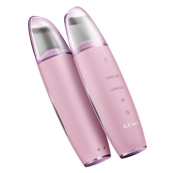 Микротоковый скраббер для кожи и устранение черных точек GESKE MicroCurrent Skin Scrubber&Blackhead Remover 9в1 pink HB0148 фото