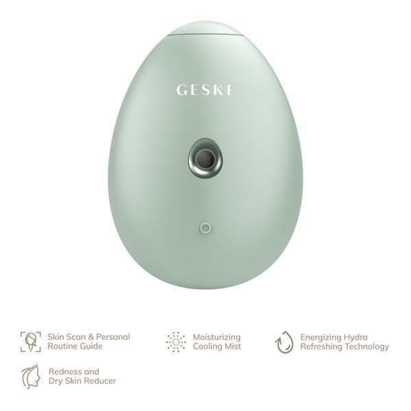 Электронный освежитель для увлажнения лица GESKE Facial Hydration Refresher 4в1 green HB0173 фото