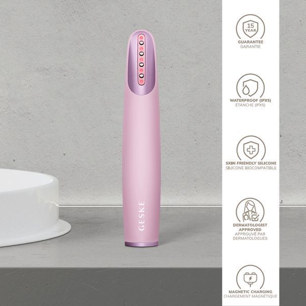 Устройство для укрепления и тонизации кожи лица GESKE Skin Firming Wand 7в1 pink HB0432 фото