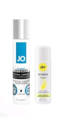 Набір лубрикантів System JO Classic Hybrid (30 мл) + pjur Woman Vegan 30 мл LB53 фото