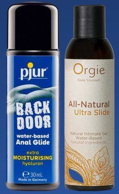 Набір лубрикантів pjur backdoor Comfort water glide 30 мл + ALL-NATURAL Ultra slide, 150 мл Orgie LB336 фото
