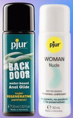 Набір лубрикантів pjur backdoor Regenerating 30 мл + pjur Woman Nude 30 мл LB435 фото