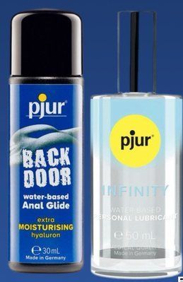 Набір лубрикантів pjur backdoor Comfort water glide 30 мл + pjur INFINITY water-based (50 мл) LB217 фото