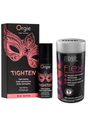 Гель для звуження Orgie&ndash; Tighten (15 мл)+Набір 10 штук ONE Flex графен SOS6730 фото
