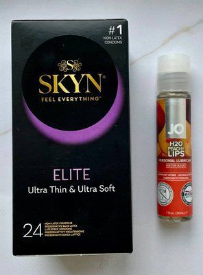Набір Skyn Elite 24 шт - Лубрикант System JO H2O &mdash; Peachy Lips (30 мл) SOS2828 фото