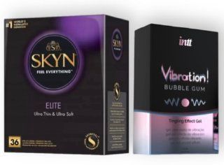 Skyn Elite 36 шт + Intt Vibration Bubble Gum (15 мл) SOS7132 фото