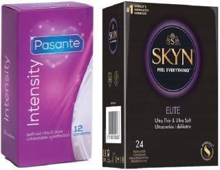 Набор с SKYN Elite, 24 шт + Pasante Intensity (Ribs & Dots), 12 шт SOS8078 фото